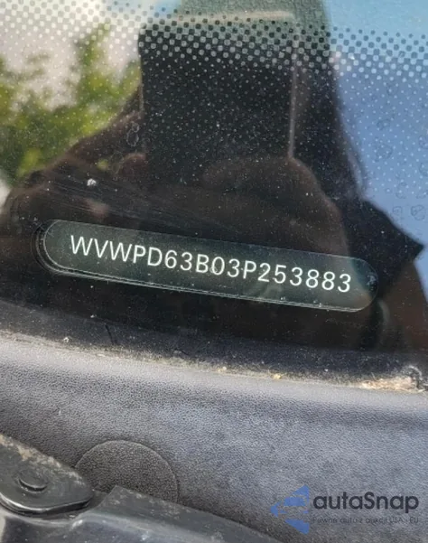 2003 Volkswagen Passat Gls z USA, uszkodzony, nr VIN WVWPD63B03P253883